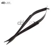 Aquarium Aquascaping Spring Scissors Curved 4.5'' Full Black Surgical Instrument
