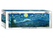 EuroGraphics 65309 Jigsaw Puzzles Deluxe 1000 Panoramic Starry Night Van Gogh
