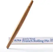 French Rolling Pin for Baking - Dough Roller and Fondant Roller - Wood Rolling P