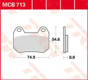 TRW Lucas Brake pad MCB713
