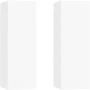 TV Unit White | 2-Piece Engineered Wood TV Cabinet Set | Modern & Space-Saving Design | 30.5x30x90 cm | Perfect for Small Spaces & Living Rooms