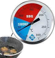 BBQ Temperature Gauge | Kitchen Cooking Oven Temp Gauge - Barbecue Temp Gauge, 2 Inch Smoker Temperature Gauge for Cooking BBQ Oven Smoker