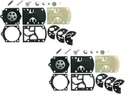 Carburetor Repair/Rebuild Kit Replaces Walbro K10-WB for Walbro WB Carburetors (Pack of 2)