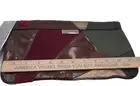 Anne Klein Clutch Bag Wallet Suede Leather Patchwork Handbag NWT Vintage