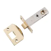 Tradco Split Cam Tube Latch 60mm Backset, Polished Brass