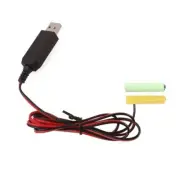 USB 5V to 3V LR03 AAA Dummy Battery Eliminators Cable for Remote Control1937