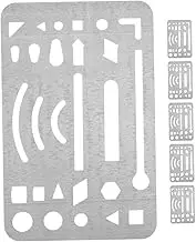 Stainless Steel Erasing Shield Letter Stencil Erasing Shield Template for Engineering Tools
