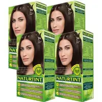 在飛比找森森購物網優惠-NATURTINT赫本染髮劑 3N深棕黑色(4盒組)