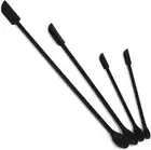 4 Pack Black Mini Silicone Spatula, Makeup Spatula, Small Silicone Spatula