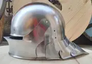 Madieval German Sallet Knight Helmet SCA LARP Reenactment Armor Helmet for Gift