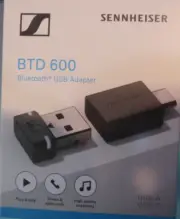 Sennheiser Audio BTD 600 Bluetooth Dongle, Incl. USB-A/USB-C Adapter - NEW