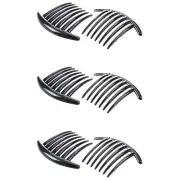 1X(6Pcs Hair Comb Pin Accessories Plastic Women Lady Fashion Black O5J8)5343