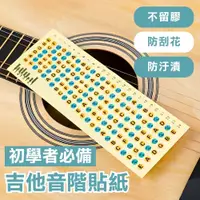 在飛比找蝦皮購物優惠-【iLearnMusic】吉他音階貼紙 初學者必備 練琴好物