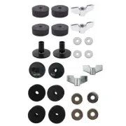 12 Pieces/set Drum Cymbal Soft Round Felt Pad Wing Nut Washers Drum Set