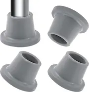 Pack of 4 Shower Chair Tips 28 mm Rubber Feet Chair Leg Caps for Shower Chair Replacement Rubber Feet for Shower Chair Bath Seat Shower Stool Non-Slip Rubber Tips Suction Cup Feet (Grey)