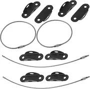 GREENADSCAPE 4 Sets Tip Furniture Anchors for Proofing Durable Cabinet Straps with Screws Secure Bookcase and Dresser Safety Wall Straps