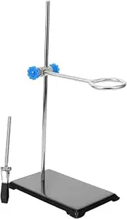 GLEAVI Laboratory Clamp Stand Funnel Support Sturdy Rack for Test Tubes and Flasks Easy to Assemble Versatile for Chemistry Experiments Efficient Organization and Transport of Lab