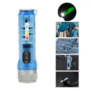 BIKIGHT M300 GITD-Green Self-luminous 400LM 6500K EDC Keychain Flashlight with RGB Sidelight, Magnetic Tail Repair Work