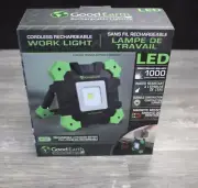 Good Earth Lighting 1000-Lumen LED Battery Rechargeable Portable Work Light -NEW