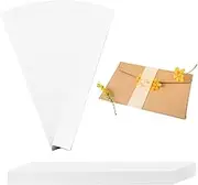 150pcs Vellum Belly Band for 5x7 Invitations, 12.2x1.57in Clear Vellum Wrap Pre-Cut Wedding Invitation Sleeves Accessories for Wedding Invites Envelopes Postcards