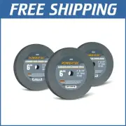 3-Pack 6-Inch Aluminum Oxide Grinding Wheels for Bench Grinders - Precision Grit