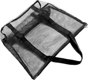 [OFFIGAM] Large Capacity Mesh Tote Bag for Women Versatile Transparent Beach Organizer for Travel Shopping and Vacation Ample Storage and Easy Access to Essentials