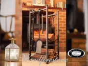 WOOD HEATER COMPANION SET (Log holder and tools)