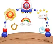 Baby Mobiles - Colorful Playpen Decor Toy,Interactive Baby Bed Bell, Educational Sensory Toy for Car Seat Playpen Decoration