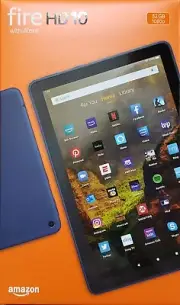 Amazon Fire HD 10 tablet 1080p Full HD, 32 GB 2021 Release Denim New!