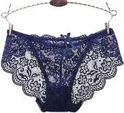 [KSDFIUHAG] Women's Lingerie 3Pc Bowknot Lace Floral Underpants Ladies Underwear Women