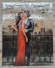 High quality oil painting hand painted on canvas "The Kiss " 3-D Fine Artwork NR