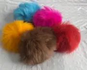 GO CAT BAT AROUNDS FLUFFY FUR TOYS CAT NIP KITTEN CAT PLAY COUNT OF 5