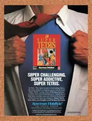 1991 Super Tetris IBM Original Advertisement / Retro Wall Art v1