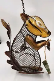 Evergreen Garden Hanging Mesh Squirrel Bird Feeder NWT