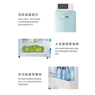 Kenmore 楷模 130L 復古小冰箱 99098 薄荷綠