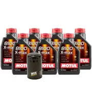 7L Motul 8100 X-MAX 0W40 Wix Filter Motor Oil Change Kit For Dodge Jeep API SN (for: Jeep)