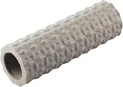 Elecom HCK-FRMGY Foam Roller, Mini Myofascial Roller, Diameter 3.9 inches (10 cm) x Length 11.8 inches (30 cm), While Stretching, Grid Foam Roller, Load Capacity 264.4 lbs (120 kg), Gray