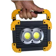 20W Double Round Usb Waterproof Cob Camping Lamp Rechargeable 3Modes Led Work Light