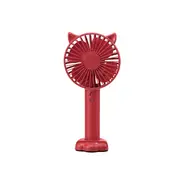 Usb Charged Handheld Mini Fan Nightlight With Mobile Bracket Red Portable Fans