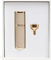 Perfume Atomiser, Refillable Perfume Bottle with Gift Box London - Vegan Leather (Stone)