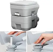 Practical Convenient Toilet for Camping Camping Toilet Maximum Load 440Lbs with 5 Gallon Waste Tank for Effortless Cleaning & Carrying Camping Boating Rv Toilet