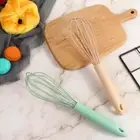 Silicone Handle Baking Tool Egg Mixer Stirring Whisk Egg Beater Blender