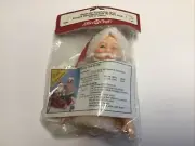Fibre Craft Santa Claus Air Freshener Doll & Clothing Crochet Patterns 3426 NOS