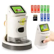 Microscope for Kids, 1000X HD Pocket Kids Microscope, 2.1'' LCD Screen Mini M...