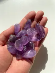 Amethyst High Grade tumbled stone crystal/ mineral x 1 (22-30mm)