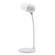 Bakeey 3 in 1 Smart LED Power Sound Lamp Speaker Wireless Charger for Samsung Xiaomi Huawei WHITE COLOR