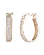 14K Rose Gold 0.50 ct. tw. Diamond Hoops