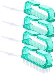 Baluue Nail Brush for Cleaning Dusting Pack Nail Art Brush Plastic Handle for Manicure Pedicure