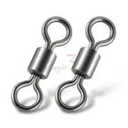 20-500pcs Barrel Swivel Rolling Fishing Stainless Steel Saltwater 20-1323LB