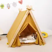 Indoor Dog House - 60Cm Large Dog & Cat Teepee Bed, Portable Pet Tent with Th...